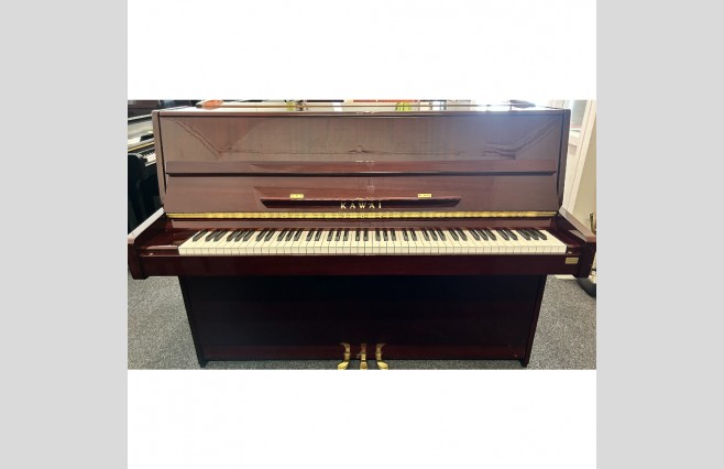 Kawai Polished Mahogany K15 Upright Piano, Used - All Inclusive Premium Package (SN:F116141) - Image 1